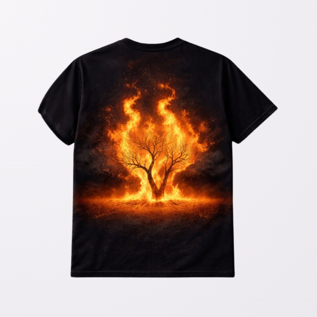 Camiseta preta verso